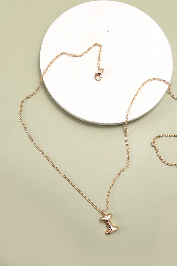 Balloon Bubble Initial Necklaces