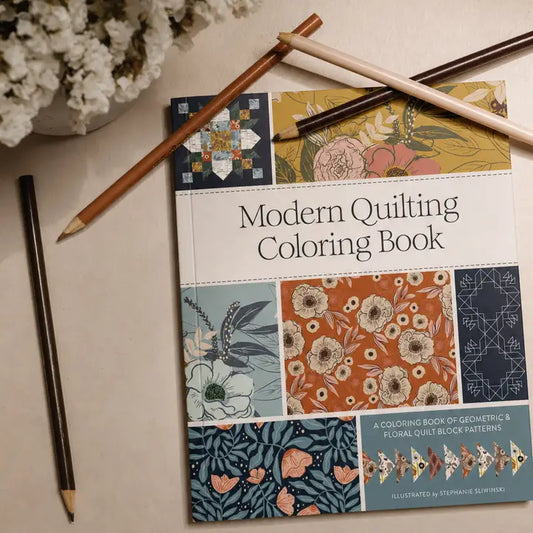 Modern Quilting Coloring Book: Adult Coloring Book