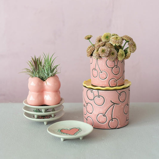 Painted Footed Dishes