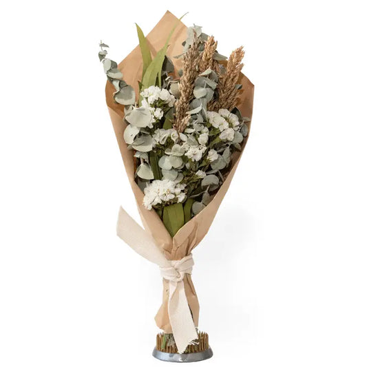 White Floral + Eucalyptus Bouquet