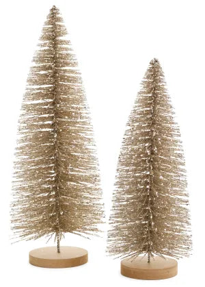 Table Brush Gold Trees