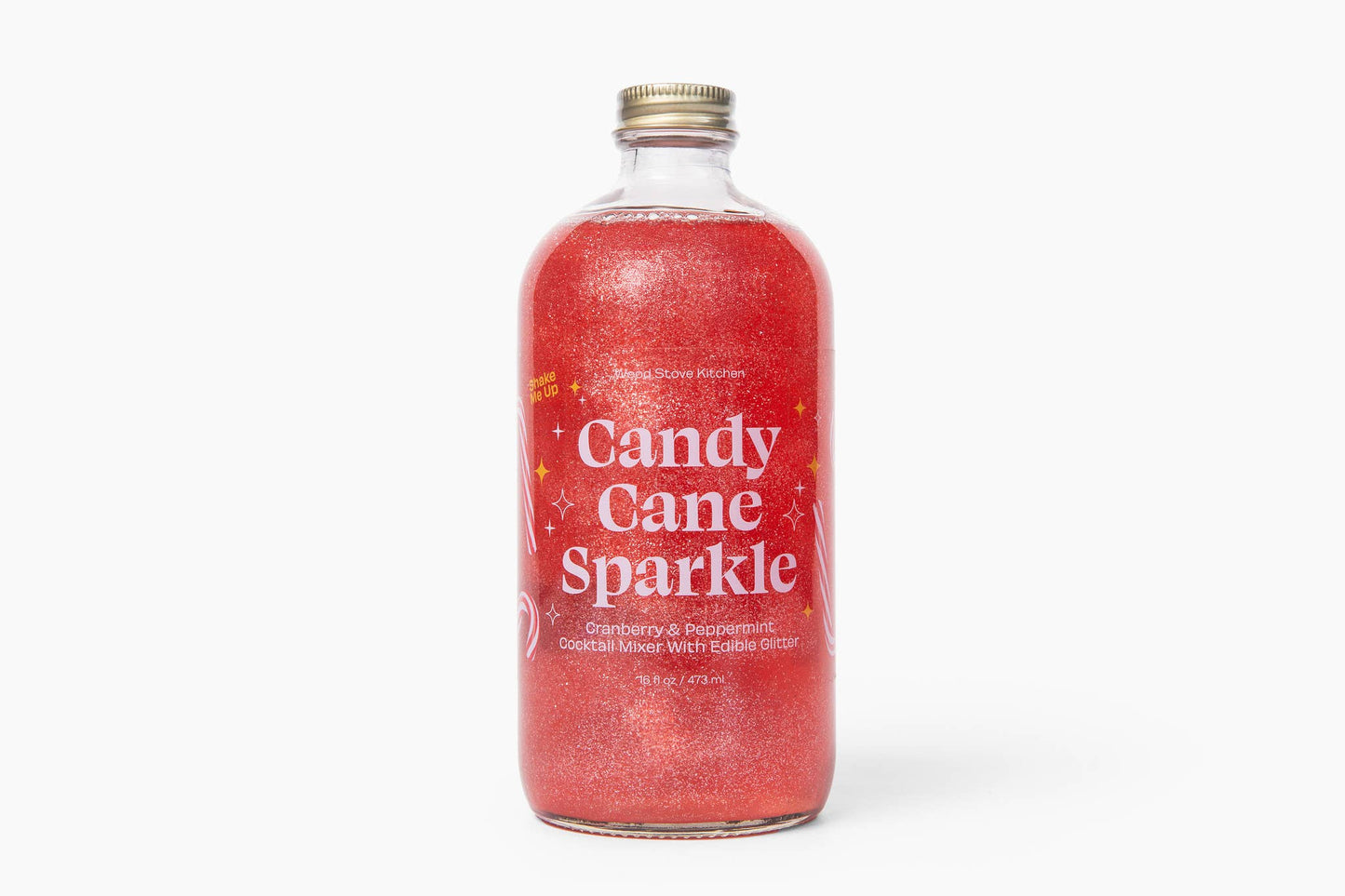 Candy Cane Glitter Cocktail Mixer,