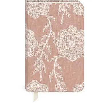 Floral Embroidered Fabric Journals