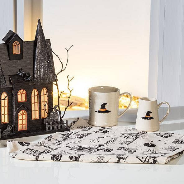 Spooky Toile Tea Towel