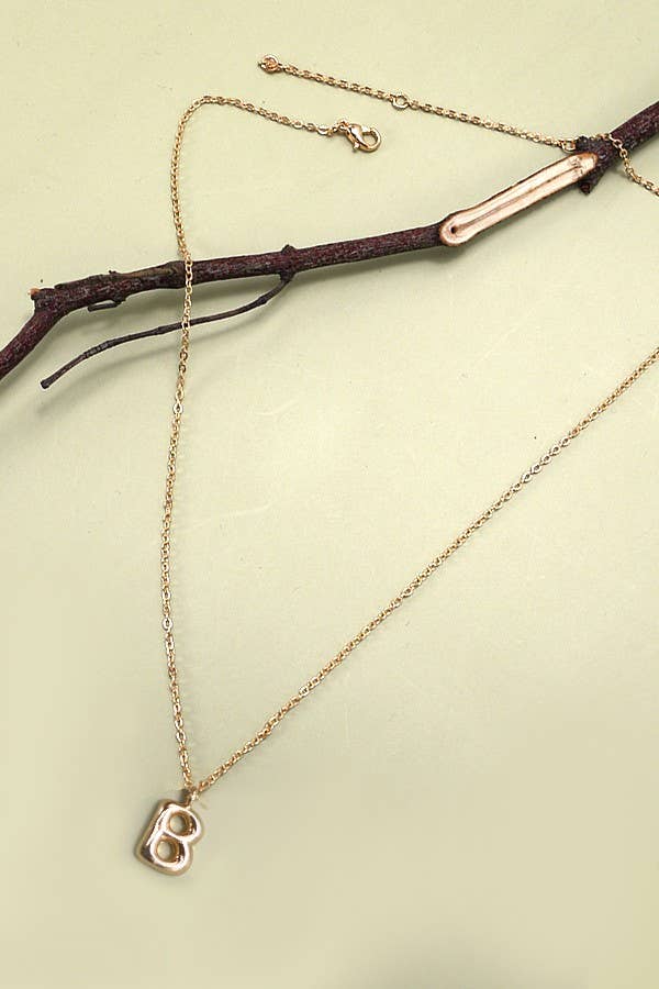 Balloon Bubble Initial Necklaces