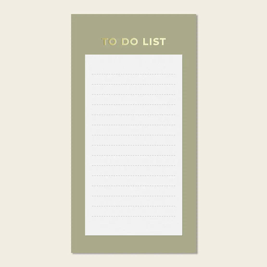 Olive To Do List Notepad
