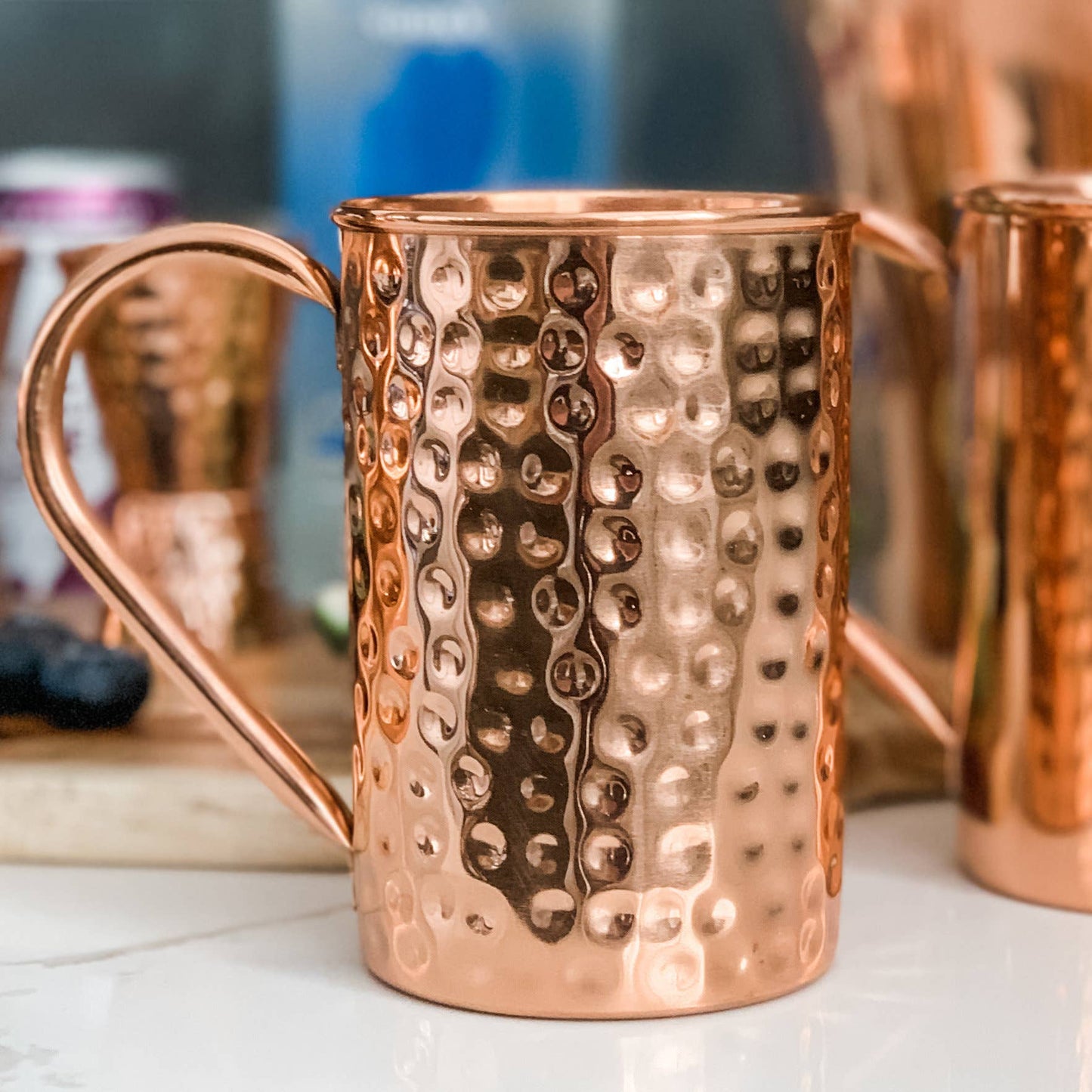 Roosevelt Hammered: 16oz Solid Copper Moscow Mule Mug