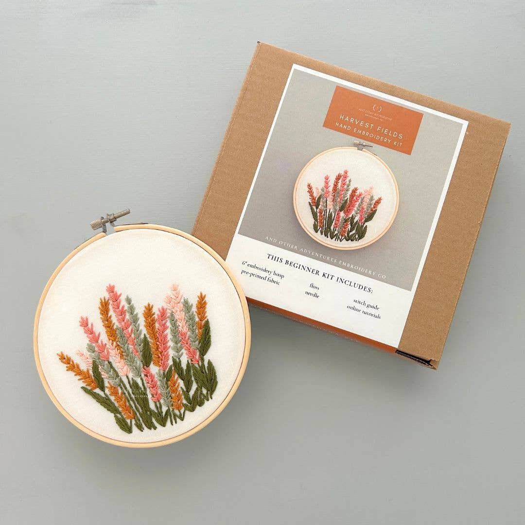 Hand Embroidery KIT - Harvest Fields