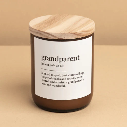 Grandparent Dictionary Candle