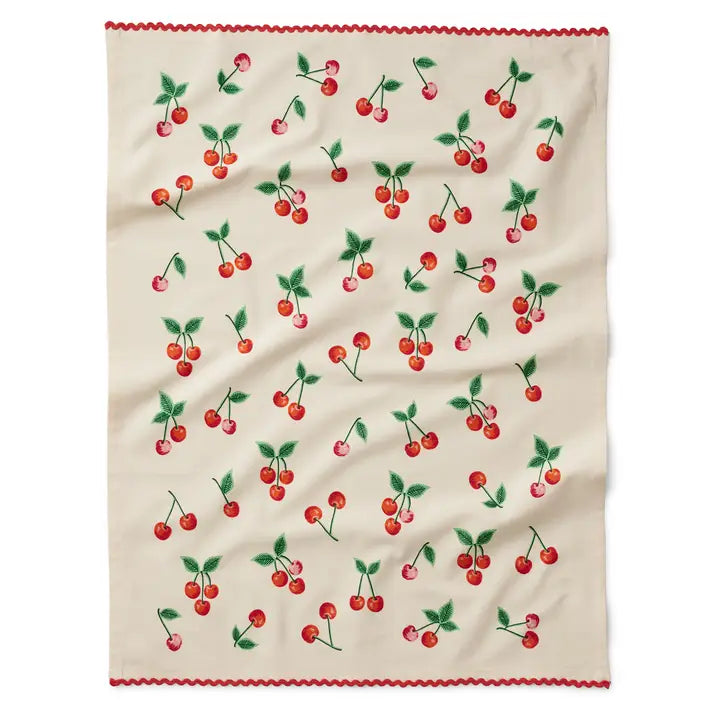 Cherries Tea Towel