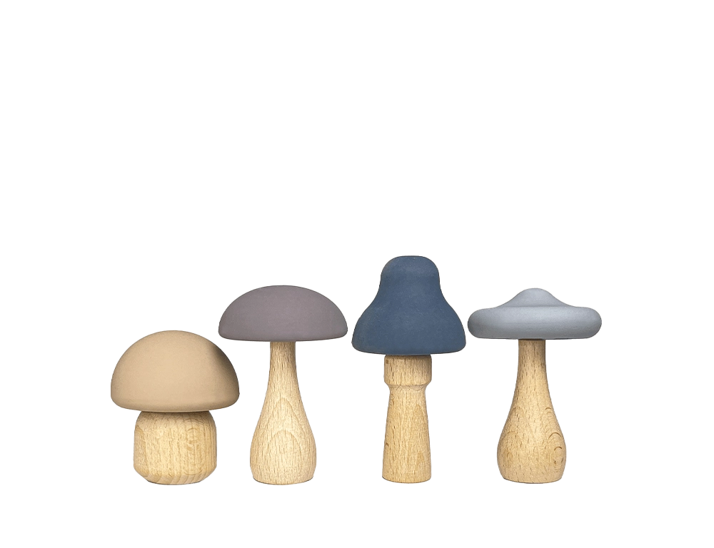 Mushroom Teether Toys Set