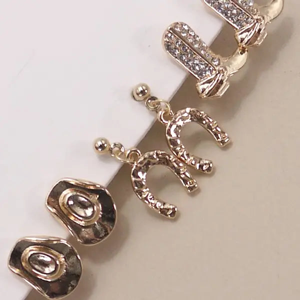 Western Earring Trio Set