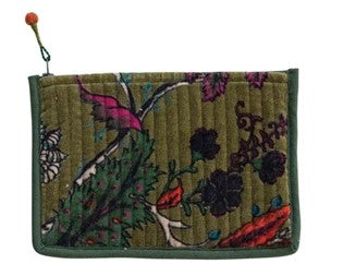 Quilted Multicolor Zip Pouch