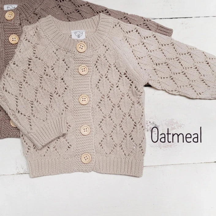 Buttoned Knit Sweater Cardigan