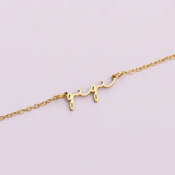 Cursive Familial Necklaces