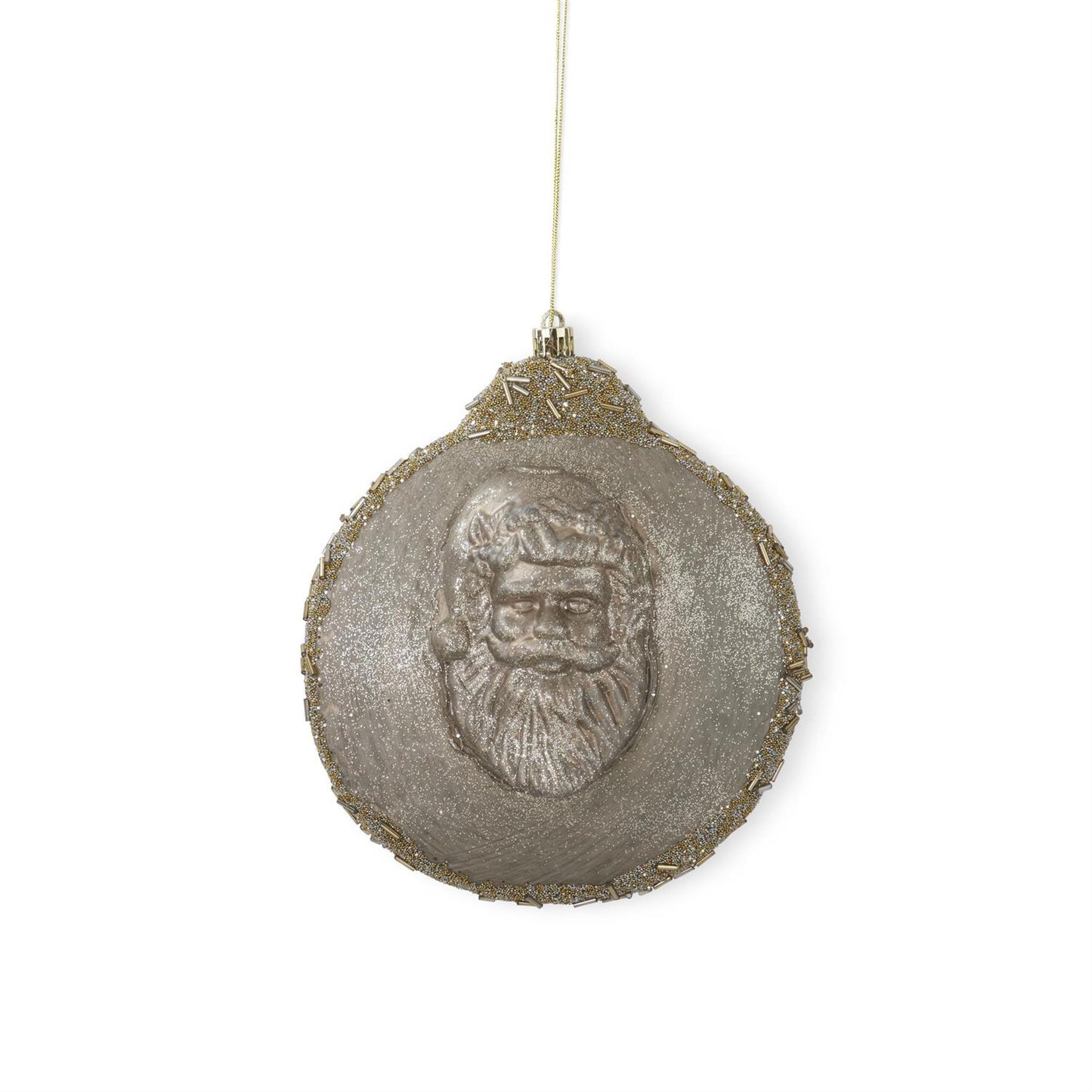 Gold Santa Head Ornament
