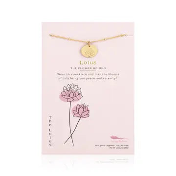 Birth Flower Necklaces