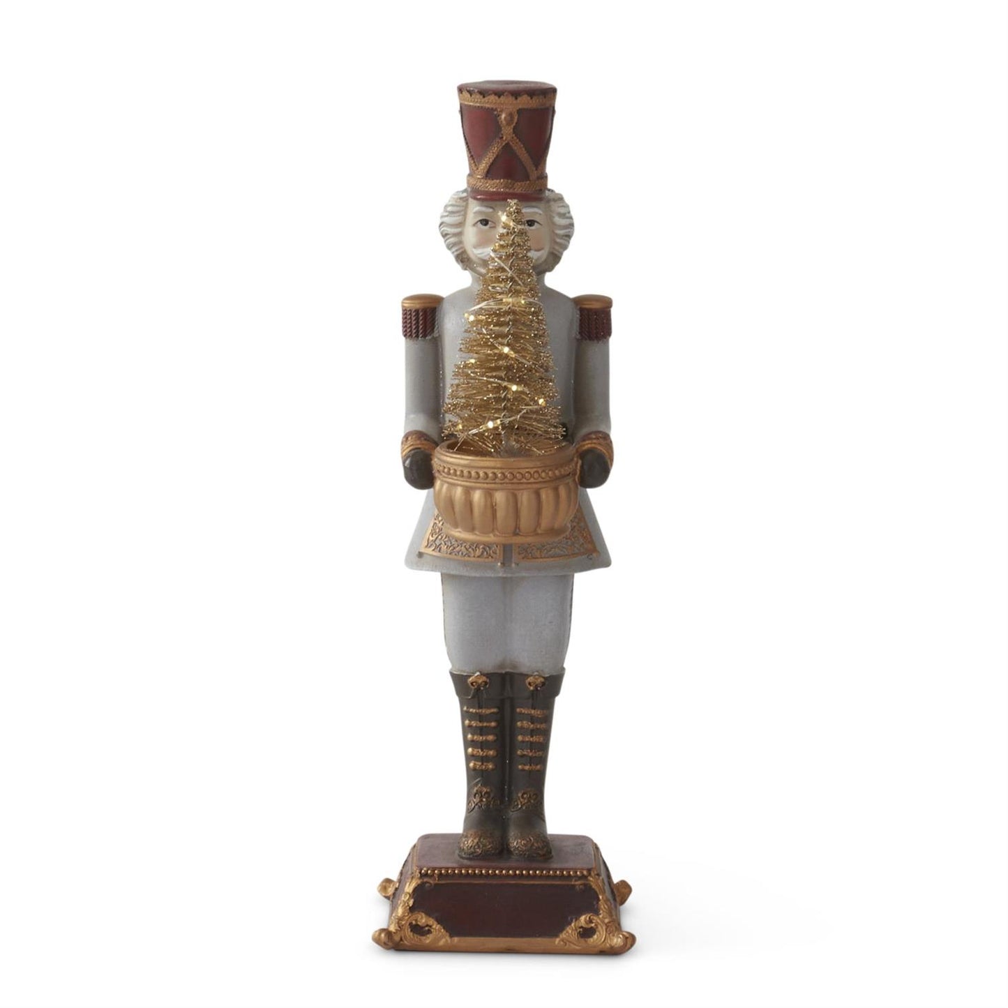 Nutcracker w/ Gold LED Tree