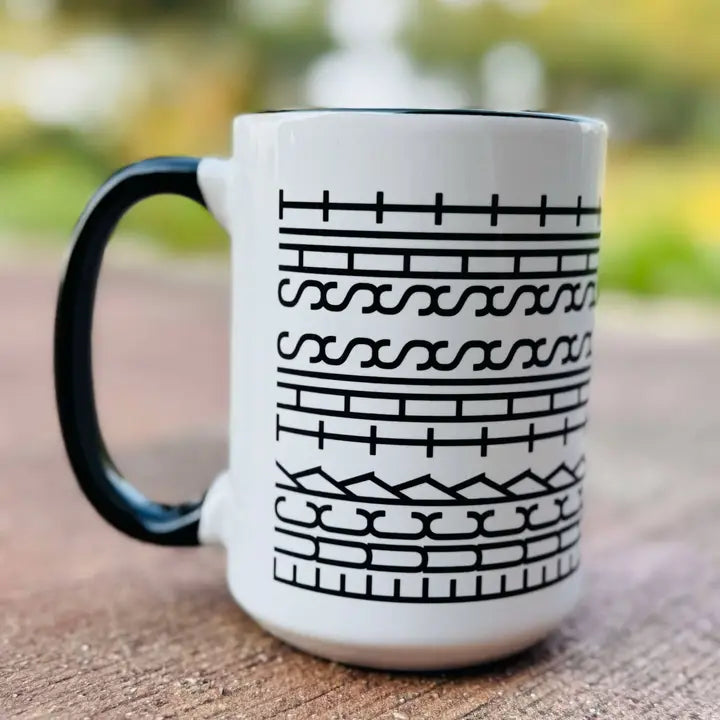 Sassy Tire Track Mugs