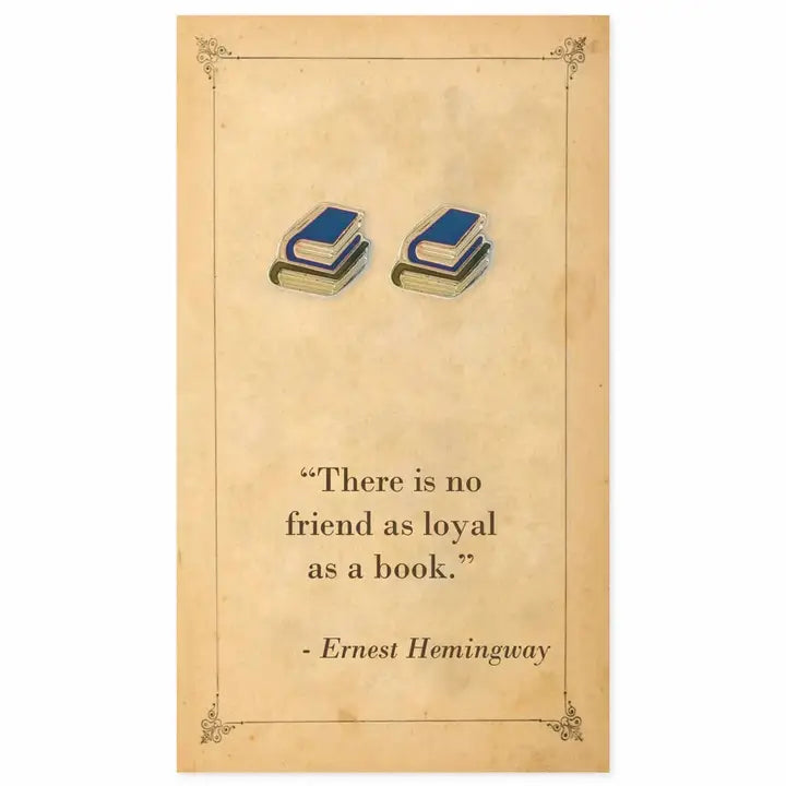 Literary Quote Studs