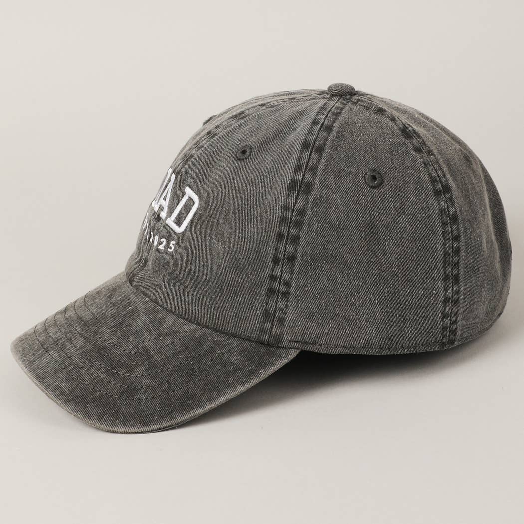 Dad est. 2025 Embroidered Baseball Cap