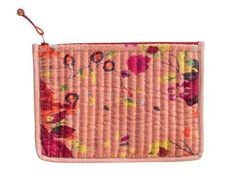 Quilted Multicolor Zip Pouch