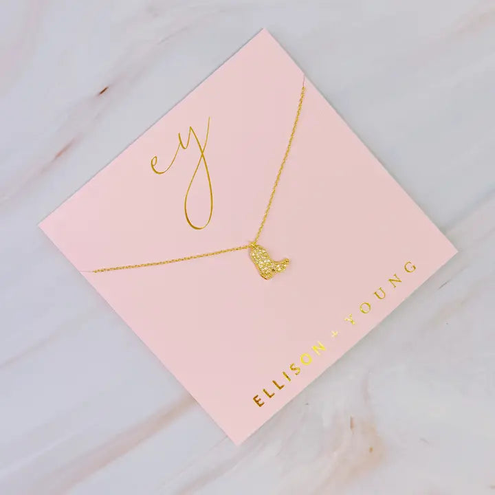 Glam Cow Girl Boot Necklace