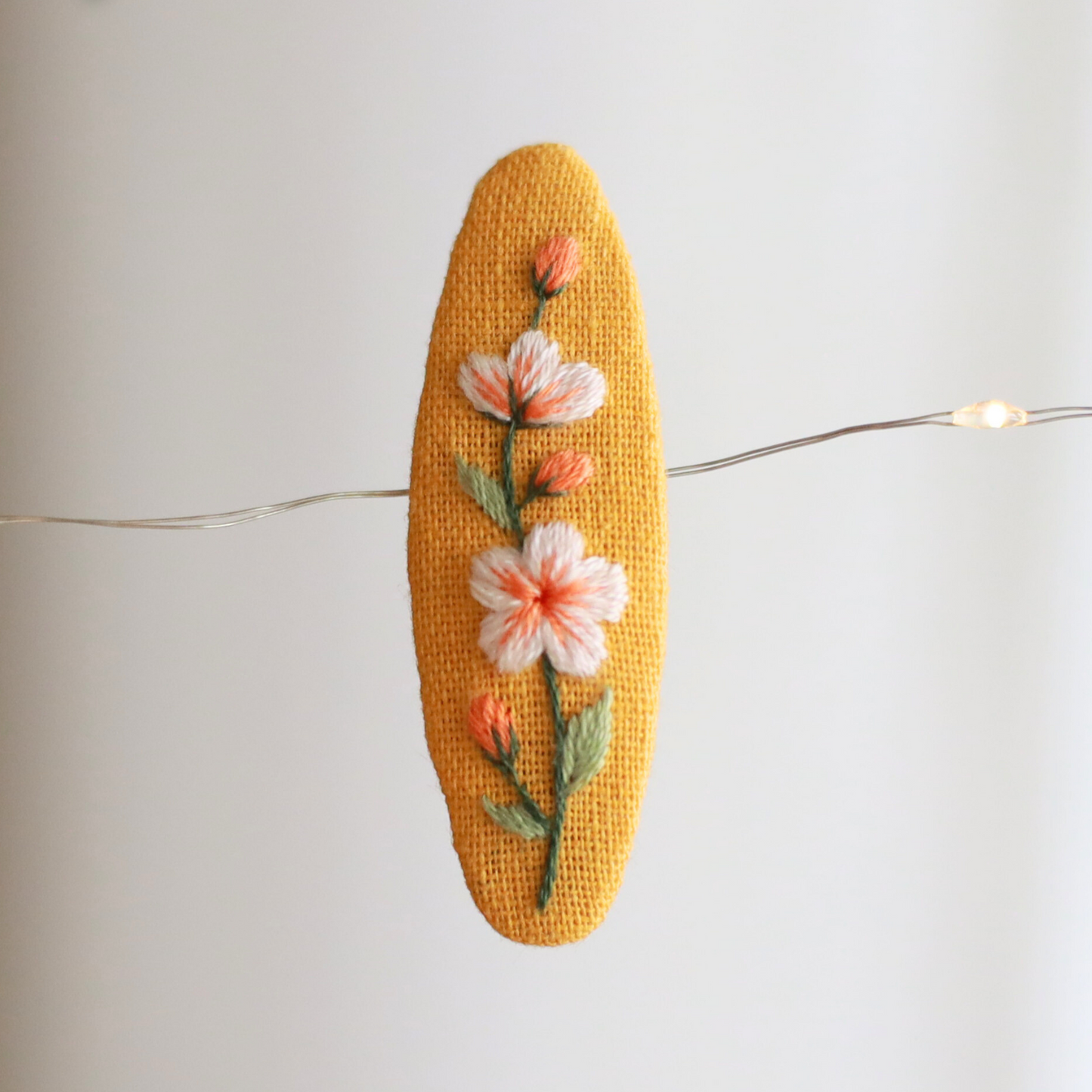 Garden Medley Embroidered Hair Clips