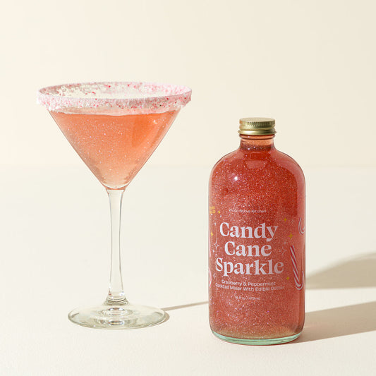 Candy Cane Glitter Cocktail Mixer,
