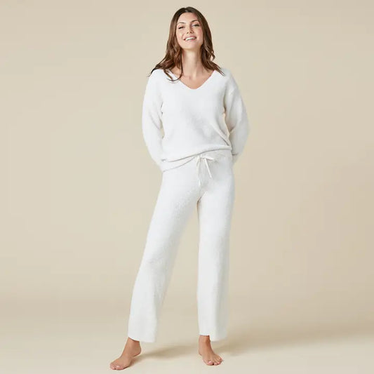 Marshmallow V-Neck Lounge Top