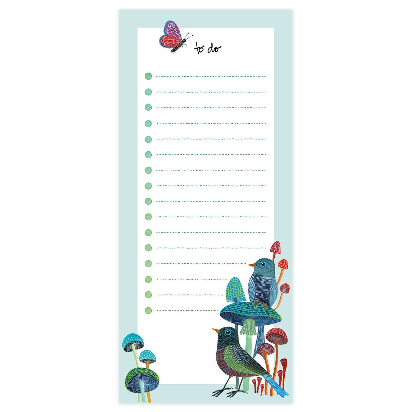 Blue Birds To-Do List Notepad