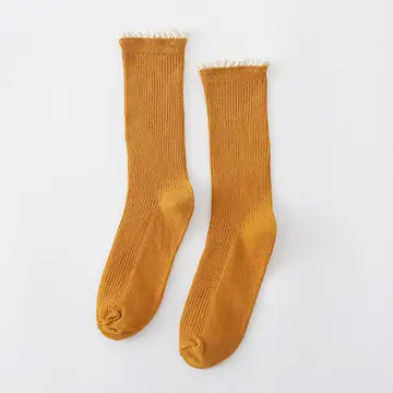 Ruffle Edge Lace Crew Socks