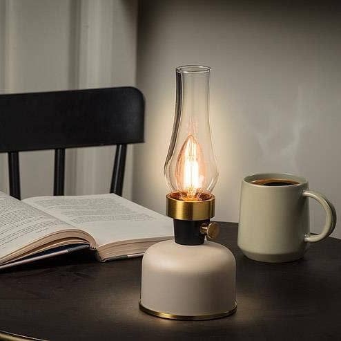 Lantern LED Lamp w/ Chimney