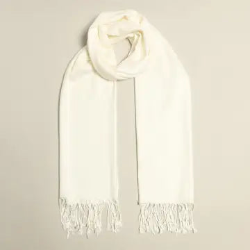 Plain Pashmina Shawl Scarf Wrap w/ Fringe