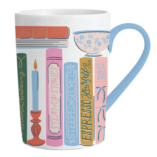 Books + Coffee Ceramic Mug