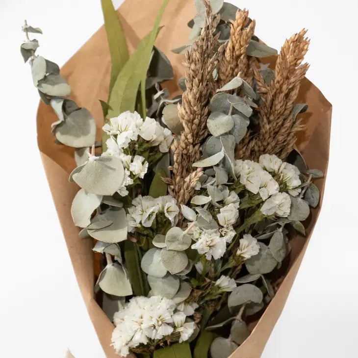 White Floral + Eucalyptus Bouquet