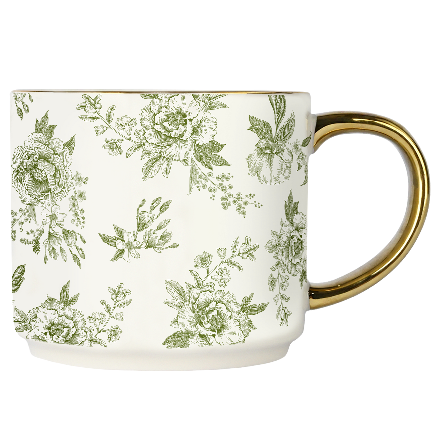 Green Delft Mug