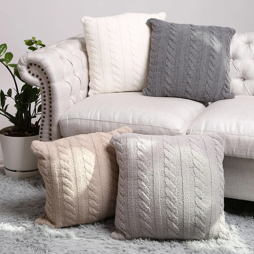 Cable Knit Cushion Covers
