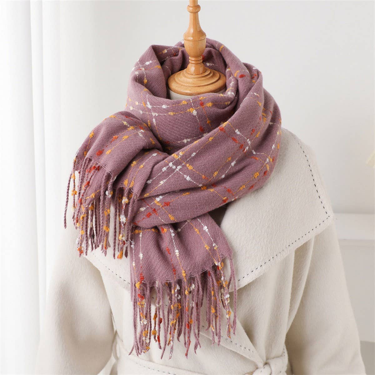Lightweight Fringe Scarf