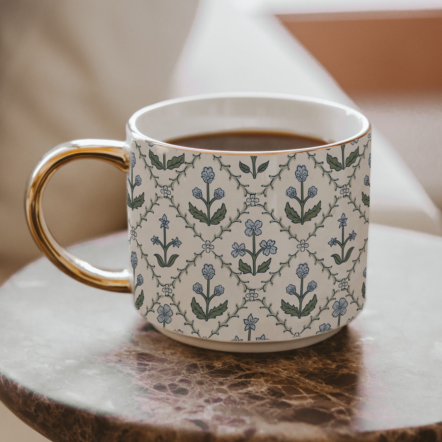 Floral Quilt Mug