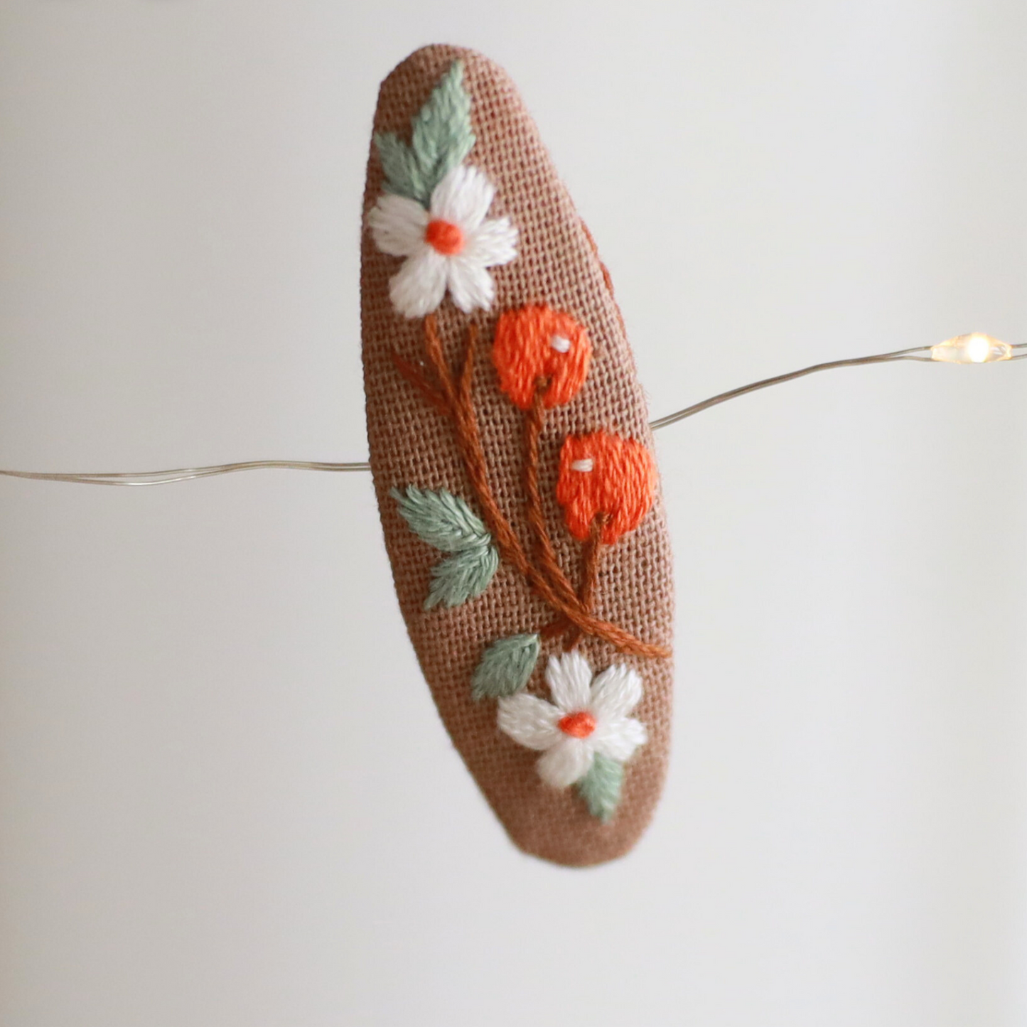 Garden Medley Embroidered Hair Clips