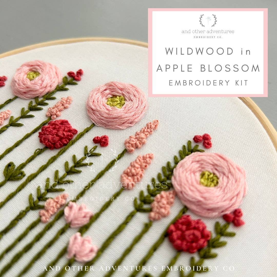 Wildwood in Apple Blossom Embroidery Kit
