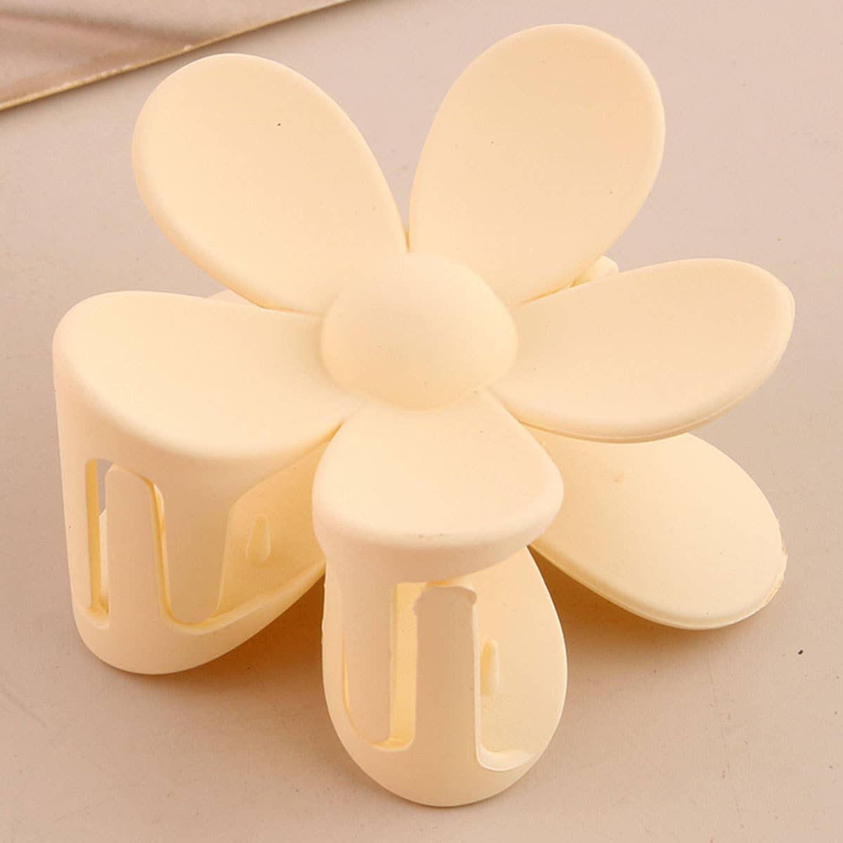 Matte Floral Claw Clips