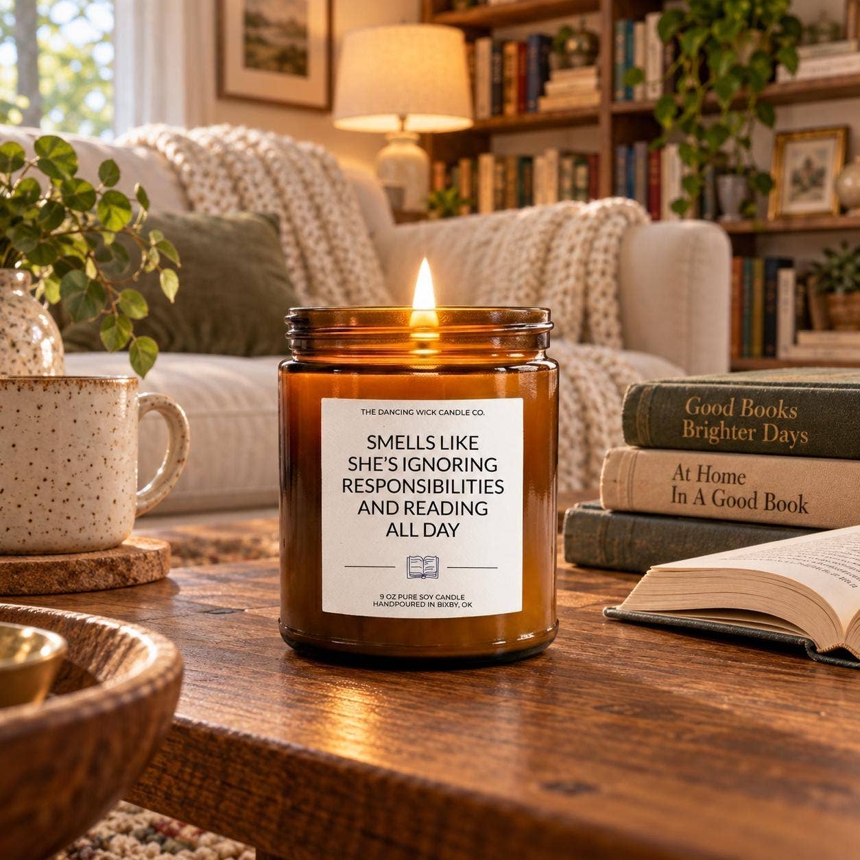 Ignoring Responsibilities & Reading All Day Candle