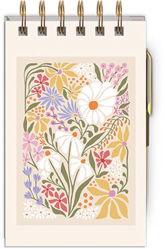 Wildflowers Spiral Notepad w/ Pen