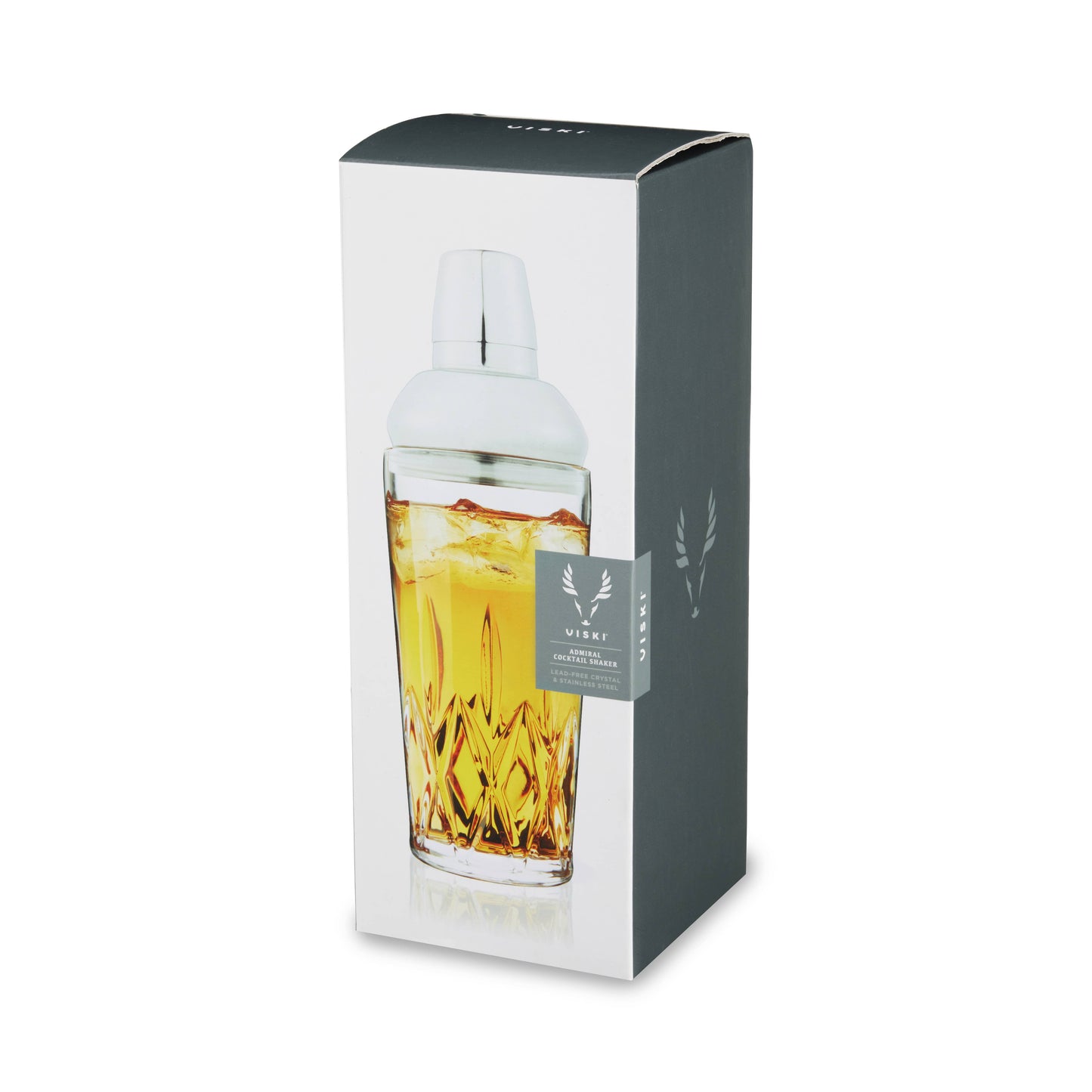 Admiral Crystal Cocktail Shaker w/ Built-in Strainer