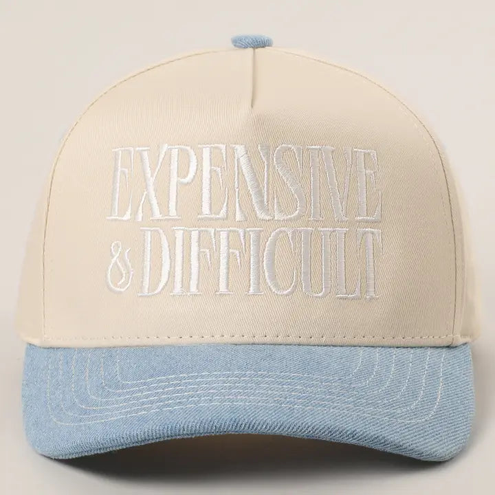 Expensive & Difficult Embroidered Trucker Hat