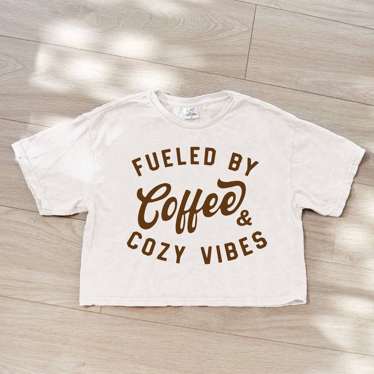 Fueled by Coffee Cropped Top