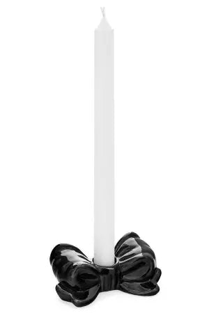 Black Bow Candle Holders