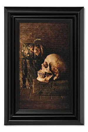 Skeletal Framed Canvas Wall Art